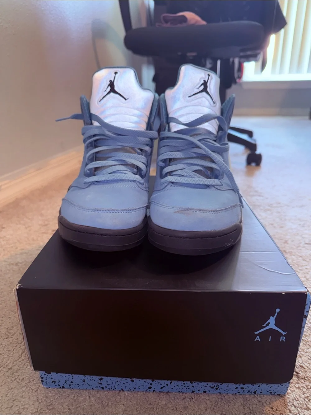 Jordan UNC Light Blue High-Top Sneakers